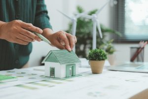 Dessin technique architecture maison écoresponsable bois