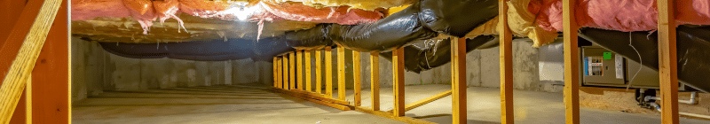 Isolation des sols par le vide-sanitaire