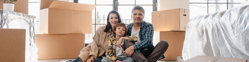 famille qui déménage