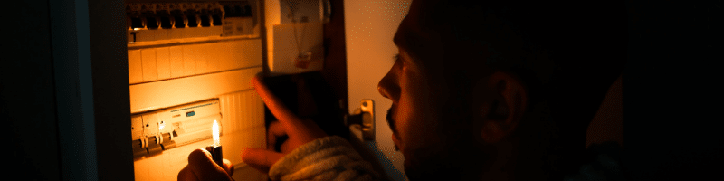 Coupure d'électricité en hiver