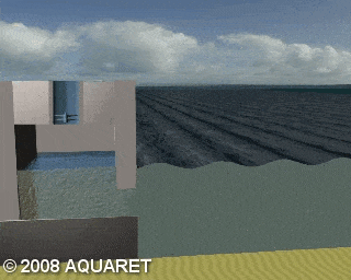 Colonne d'eau oscillante