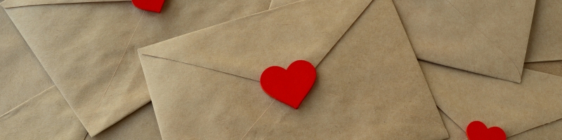 lettre de Saint-Valentin faite maison