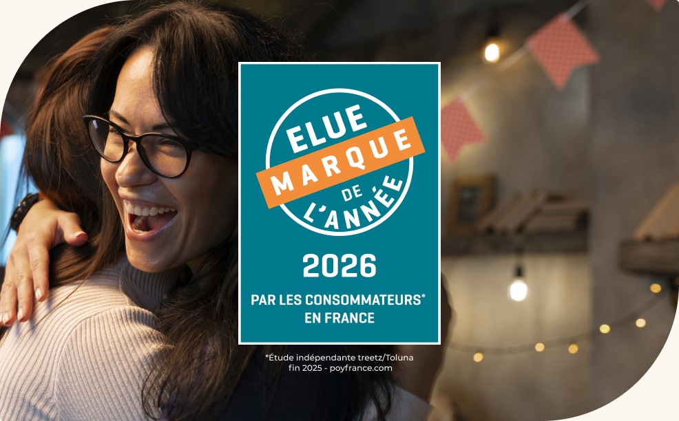 Label Elue marque de l'année 2026 - fond beige