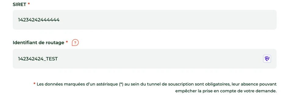 Ajout de l'identifiant de routage pour les Petits Pros sur le tunnel B2C