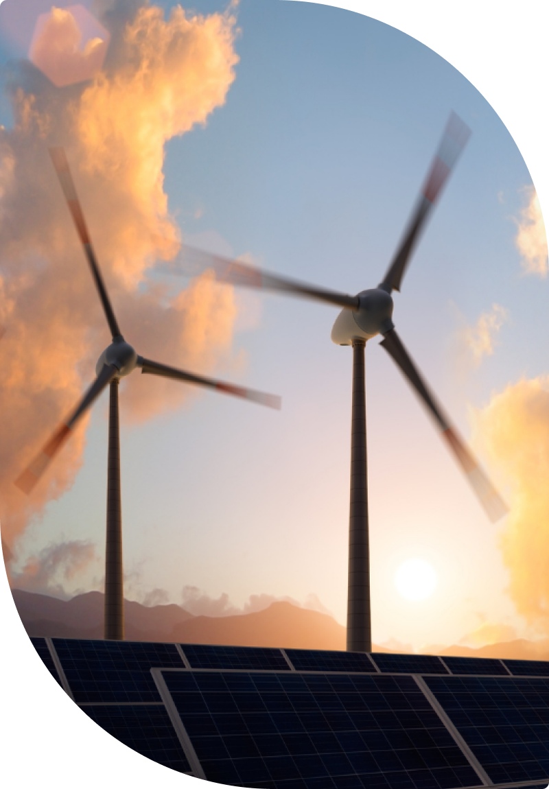 Eoliennes en fonctionnement