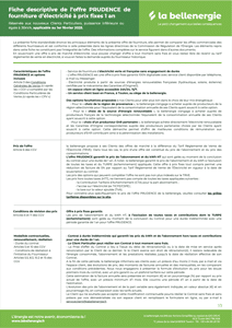 Consulter les fiches descriptives de la bellenergie