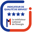 4 étoiles - Indicateur de qualité de service Médiateur National de l'Énergie